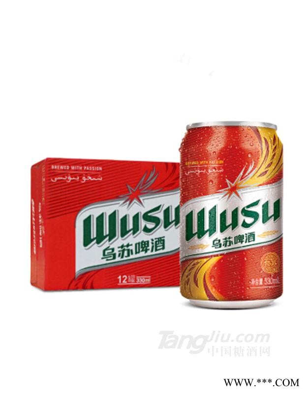 乌苏啤酒 WUSU 绿乌苏易拉罐330ml12罐 整箱装