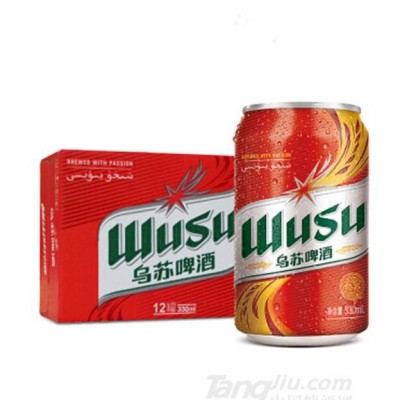 乌苏啤酒 WUSU 绿乌苏易拉罐330ml12罐 整箱装