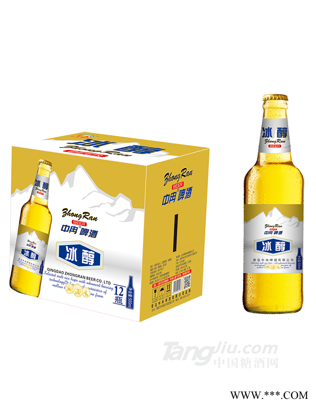 中冉啤酒冰醇500ml×12瓶图1