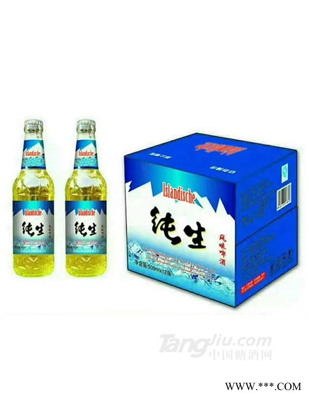纯生风味啤酒500mlx12瓶图1