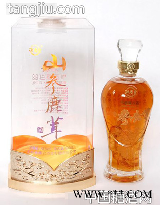 山参鹿茸酒水晶盒