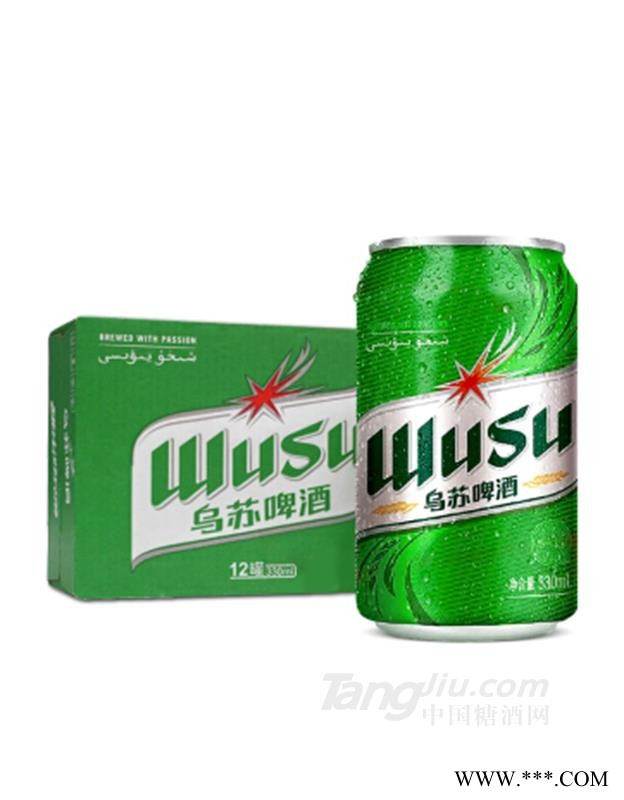 乌苏啤酒 WUSU 红乌苏易拉罐330mL12罐 整箱装