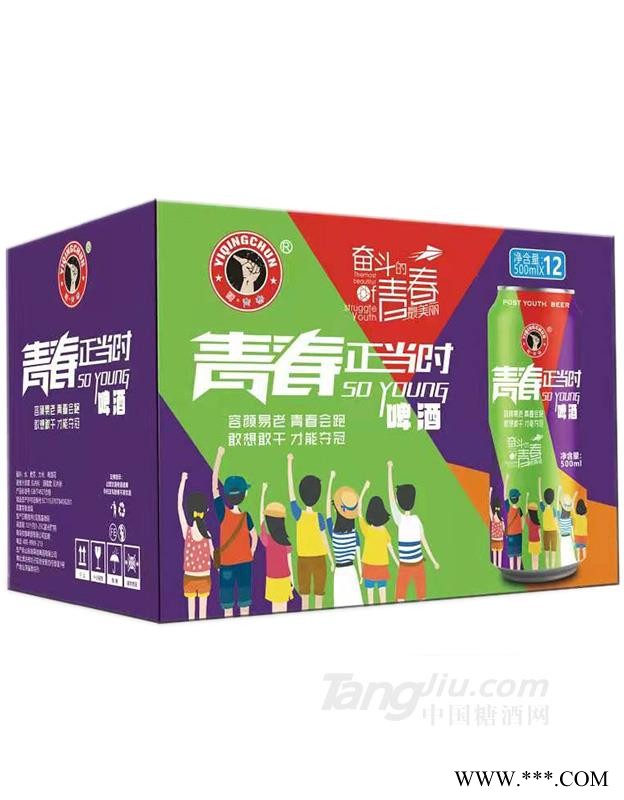 青春正当时啤酒罐装-500mlx12图1