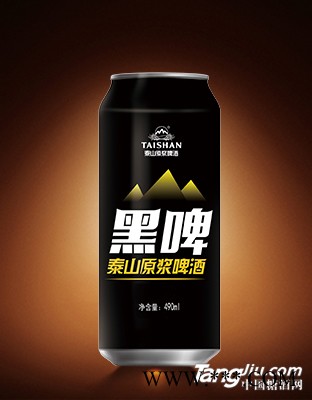 泰山原浆啤酒黑啤罐装图1