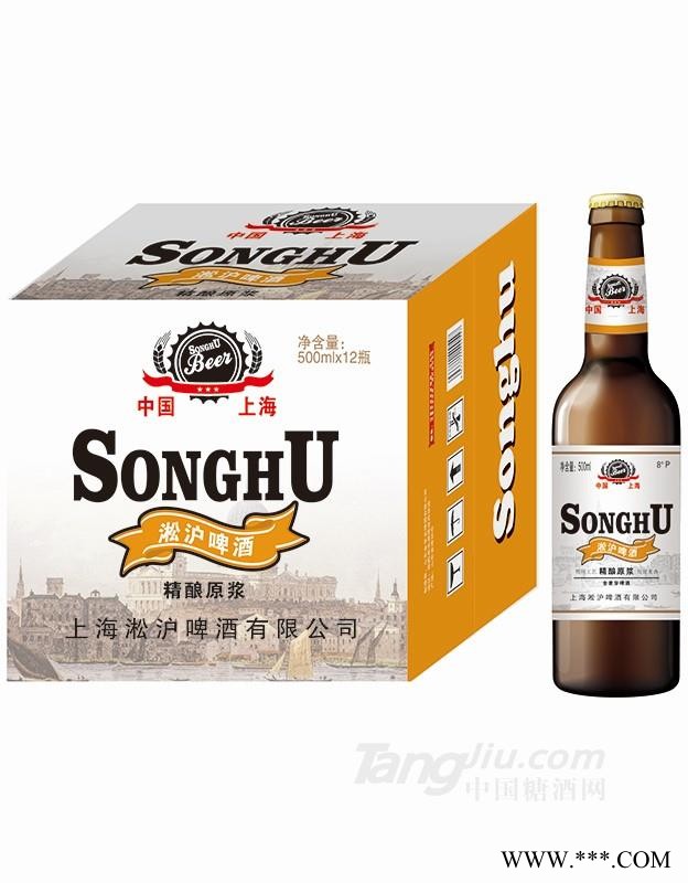 淞沪啤酒精酿原浆500mlx12图1