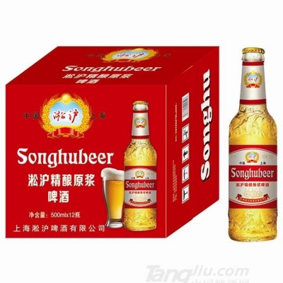 淞沪精酿原浆啤酒500mlx12 (红)