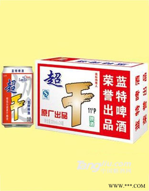 蓝特横版红超干啤酒 320ml图1