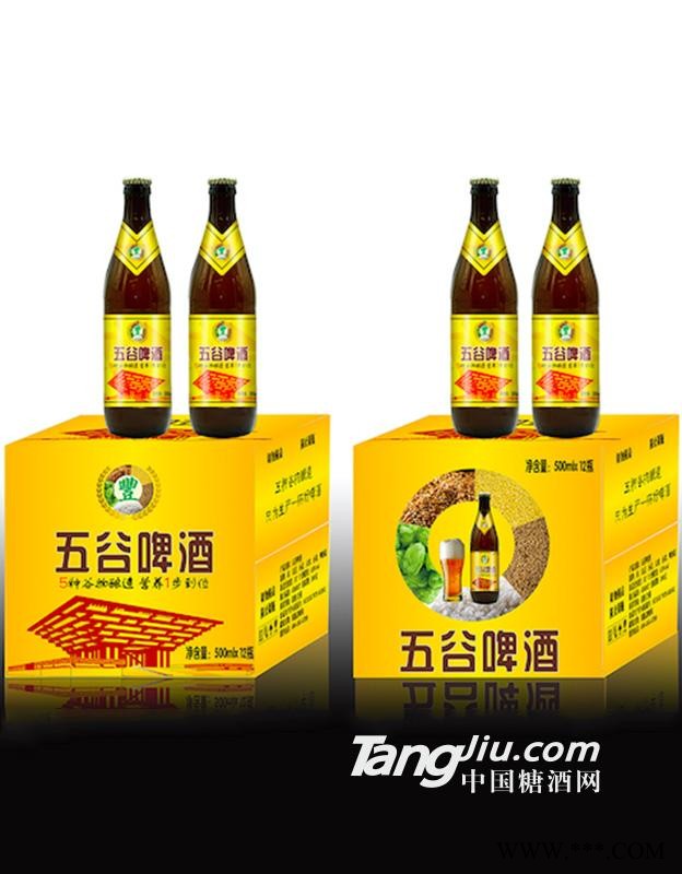 500ml圣洲五谷黄啤图1