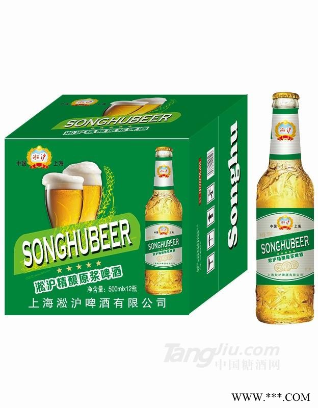 淞沪精酿原浆啤酒500mlx12 (绿)