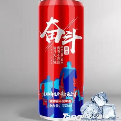 英豪奋斗啤酒8度330ml