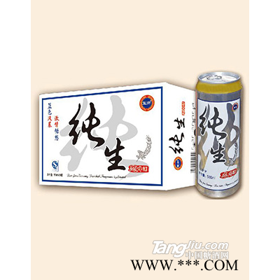 蓝浒纯生啤酒10°500ml×24罐