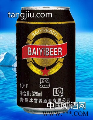 佰屹黑啤酒10度320ml罐装图1