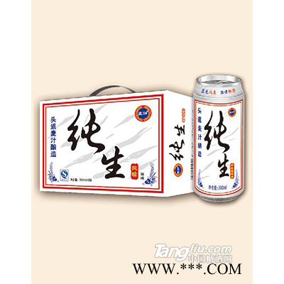 蓝浒纯生啤酒500ml×12罐