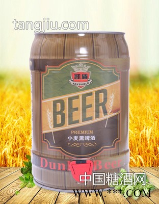 1006青岛凯盾原浆黑啤酒5L图1