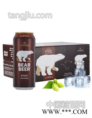 德国哈尔博棕熊黑啤酒500ml图1