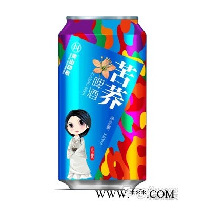 黄山印象苦荞养生啤酒9度330ml罐装