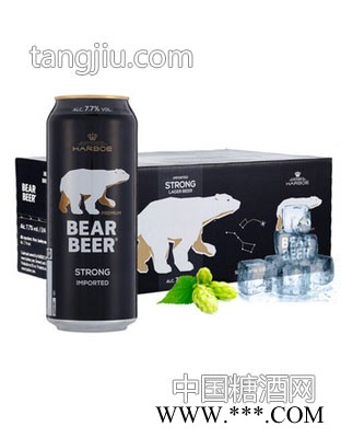 黄啤哈尔博黑熊啤酒图1