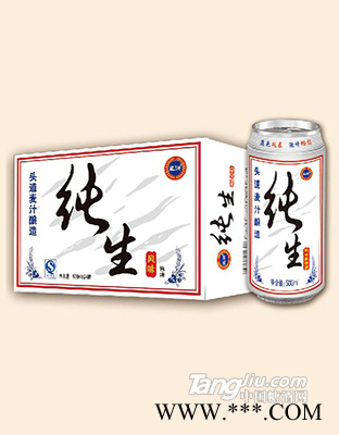 蓝浒纯生啤酒500ml×24罐