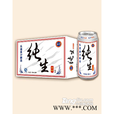 蓝浒纯生啤酒500ml×24罐
