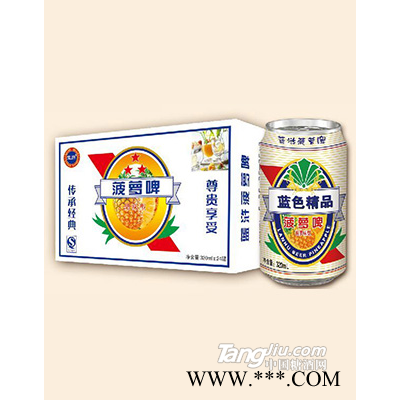 蓝浒白菠萝啤320ml×24罐