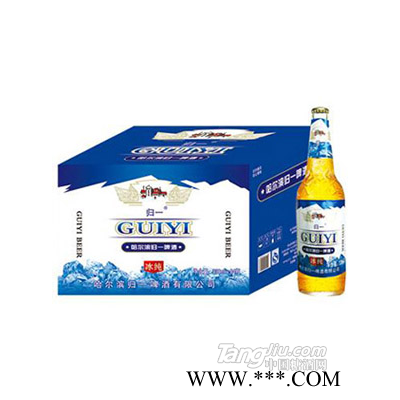 哈尔滨归一冰纯白瓶330mlx24瓶