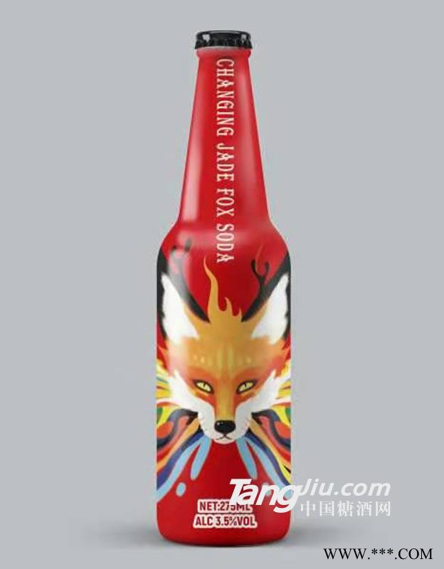 百变玉狐苏打酒 （红瓶）图1