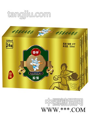 雪仔啤酒12度320ml原浆啤酒图1