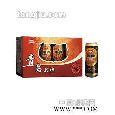 崂特啤酒听装黑礼盒500ml