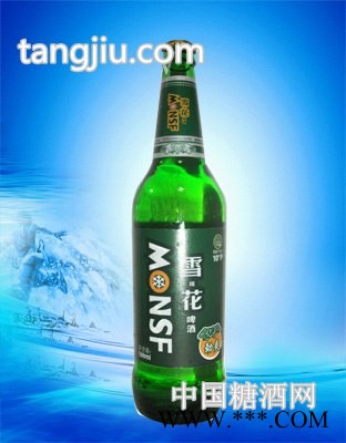 青岛崂岸啤酒588ml雪莲花啤酒图1