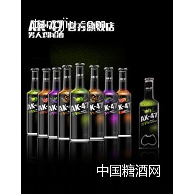 AK47男人鸡尾酒275ml青柠西柚咖啡黑加仑4口味 果酒洋
