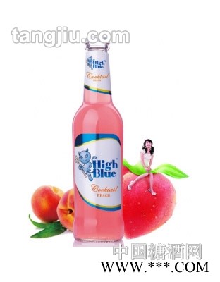 high blue蓝精伶鸡尾酒-蜜桃味图1