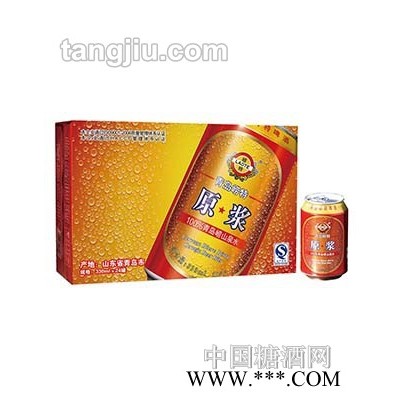 崂特啤酒原浆红罐