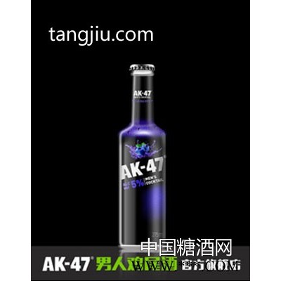 AK47男人鸡尾酒 5度蓝莓味275ml果酒洋酒