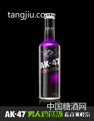 AK47男人鸡尾酒275ml 5度黑加仑味 果酒洋酒预调酒图1
