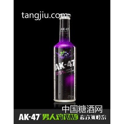 AK47男人鸡尾酒275ml 5度黑加仑味 果酒洋酒预调酒