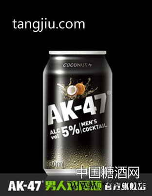 AK47男人鸡尾酒 预调酒330ml 椰子味 果酒洋酒