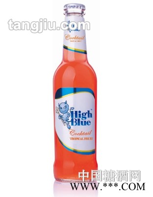 蓝精伶鸡尾酒热带果味图1