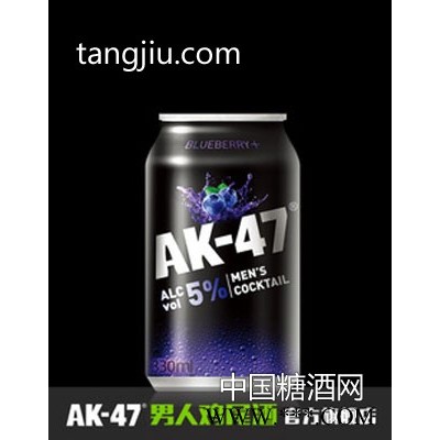 AK47男人鸡尾酒 预调酒330ml 蓝莓味 果酒洋酒