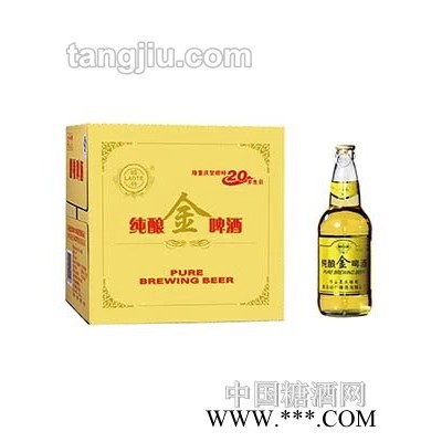 崂特纯酿金啤酒500ml
