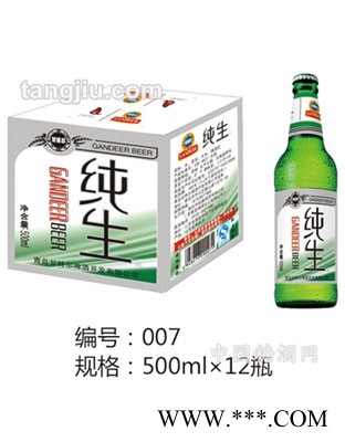 甘特尔纯生啤酒500ml图1