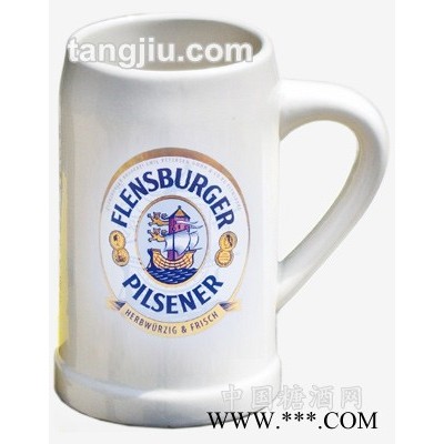 德国弗伦斯堡啤酒陶瓷杯_干啤酒标款