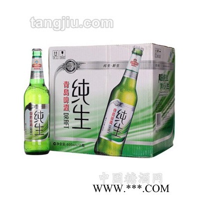 青岛纯生啤酒600ml.
