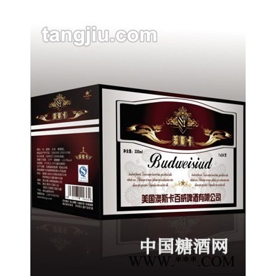 澳斯卡酱色百威啤酒330ml
