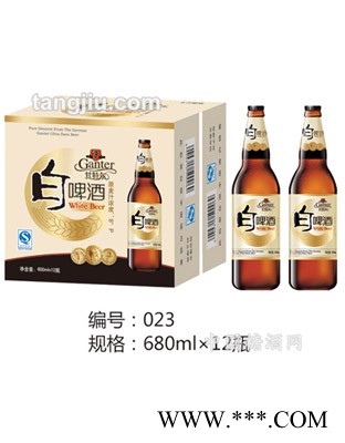 甘特尔白啤酒680ml图1