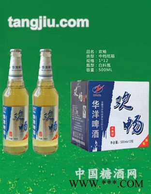 华洋啤酒欢畅500ml图1