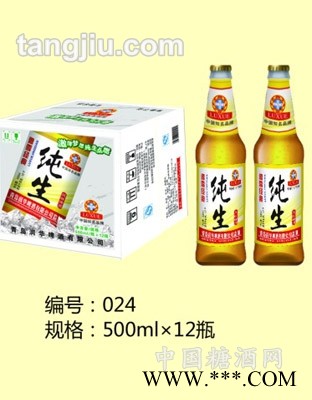 鲁雪啤酒纯生500mlX12瓶图1