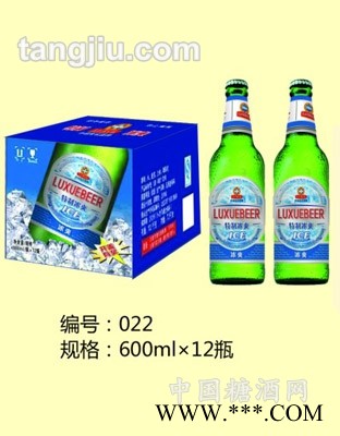 鲁雪啤酒特制冰爽600mlX12瓶图1
