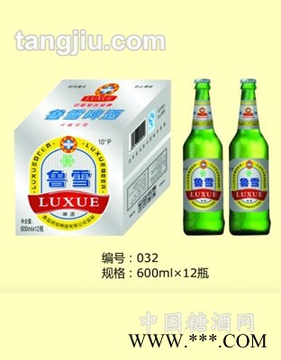 鲁雪啤酒600mlX12瓶