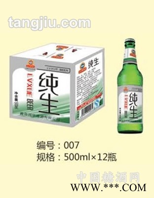 鲁雪啤酒纯啤纯生500mlX12瓶图1