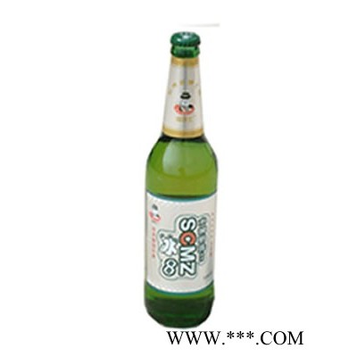 水城明珠冰8啤酒白色酒标